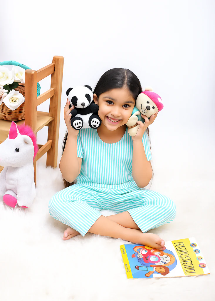 Girls Stripe Pajama Set