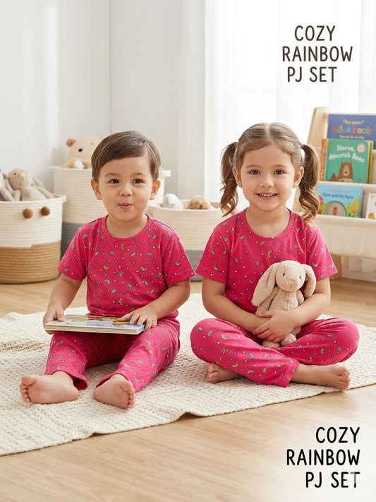 Boys & Girls Checkered Pajama Set